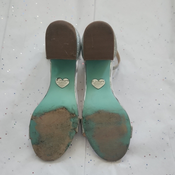 Betsey Johnson Glittering Silver Heels - Picture 6 of 9